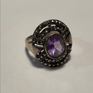 Silver & Purple Ring